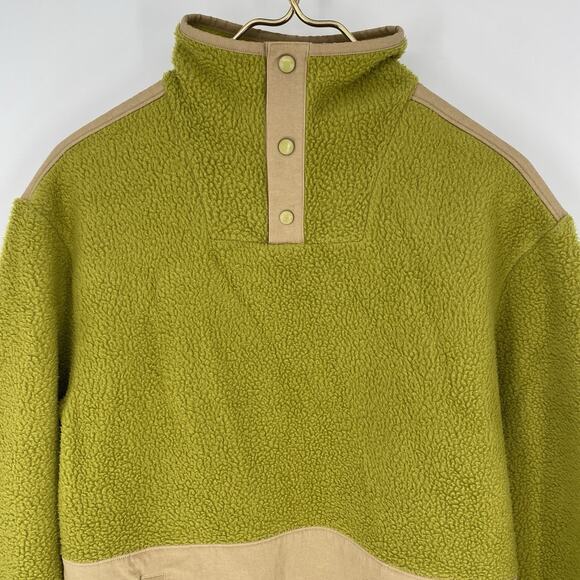 Allbirds Fluff Fleece 3 Snap Pullover Jacket Hazy Lime Green Women's Size XS - Picture 8 of 8